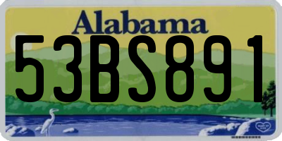 AL license plate 53BS891