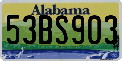 AL license plate 53BS903