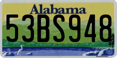 AL license plate 53BS948