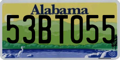 AL license plate 53BT055