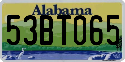 AL license plate 53BT065