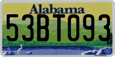 AL license plate 53BT093