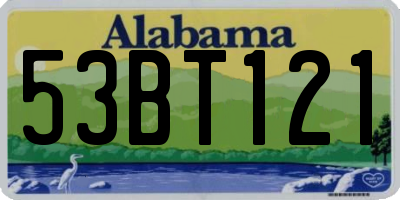 AL license plate 53BT121
