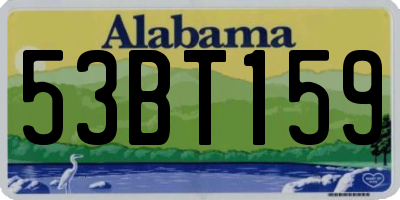 AL license plate 53BT159
