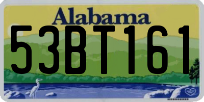 AL license plate 53BT161