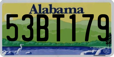 AL license plate 53BT179