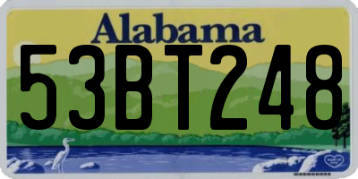 AL license plate 53BT248