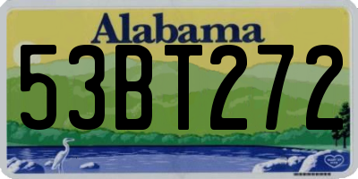 AL license plate 53BT272