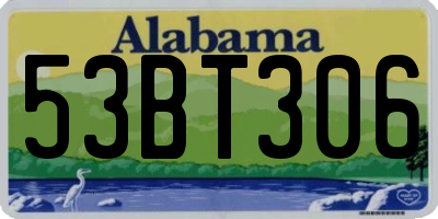 AL license plate 53BT306