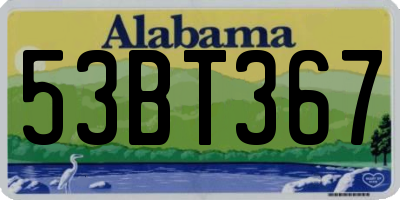 AL license plate 53BT367