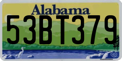 AL license plate 53BT379