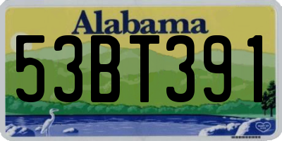 AL license plate 53BT391