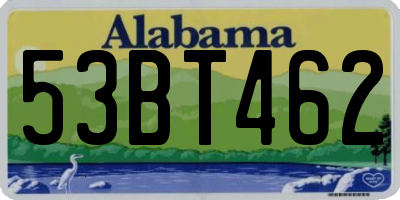 AL license plate 53BT462