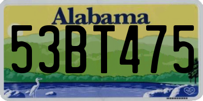 AL license plate 53BT475