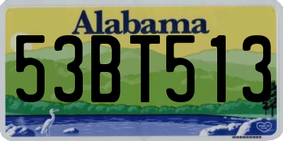 AL license plate 53BT513