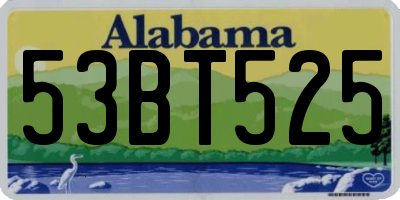 AL license plate 53BT525