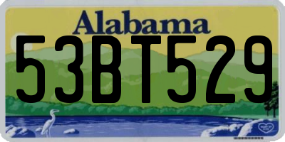 AL license plate 53BT529