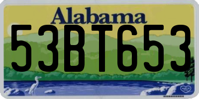 AL license plate 53BT653