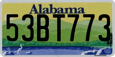 AL license plate 53BT773