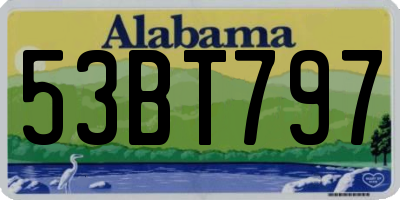 AL license plate 53BT797