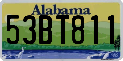 AL license plate 53BT811