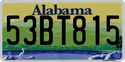 AL license plate 53BT815