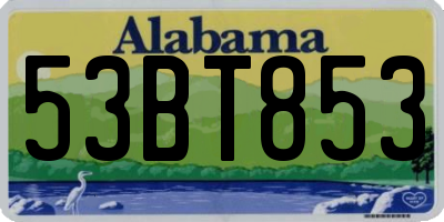 AL license plate 53BT853