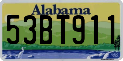 AL license plate 53BT911