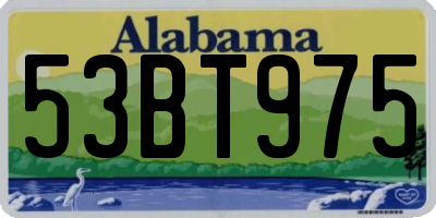 AL license plate 53BT975