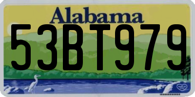 AL license plate 53BT979