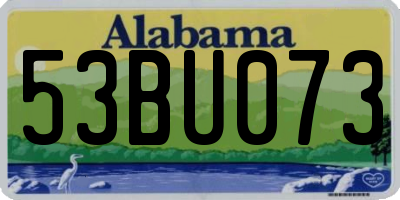 AL license plate 53BU073