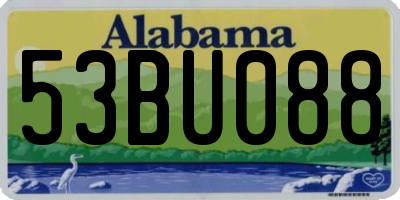AL license plate 53BU088