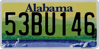 AL license plate 53BU146