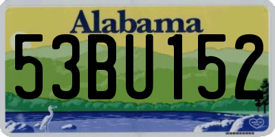AL license plate 53BU152