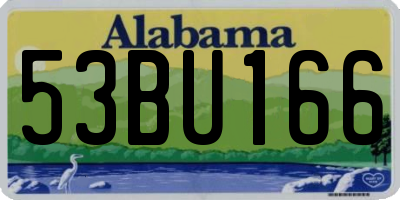 AL license plate 53BU166