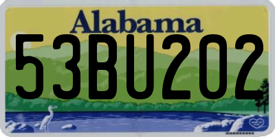 AL license plate 53BU202