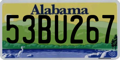 AL license plate 53BU267