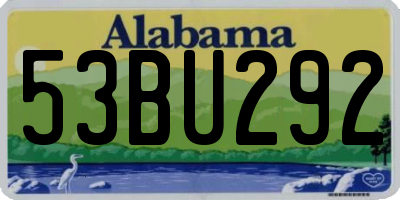 AL license plate 53BU292
