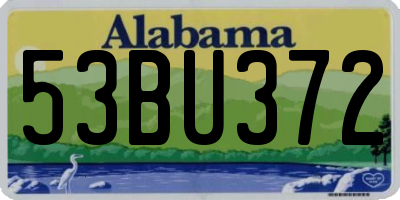 AL license plate 53BU372
