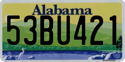 AL license plate 53BU421