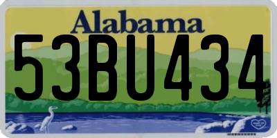 AL license plate 53BU434