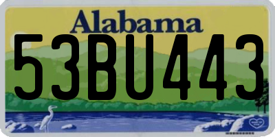 AL license plate 53BU443