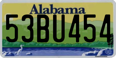 AL license plate 53BU454
