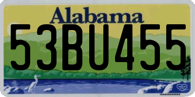 AL license plate 53BU455