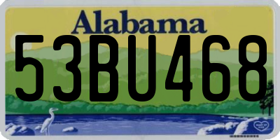 AL license plate 53BU468