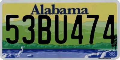 AL license plate 53BU474
