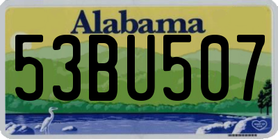 AL license plate 53BU507