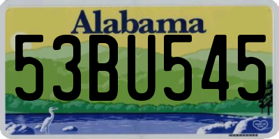 AL license plate 53BU545
