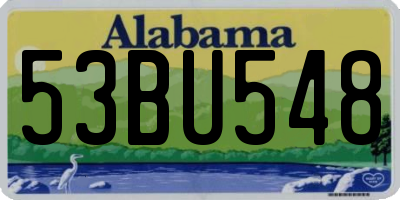 AL license plate 53BU548