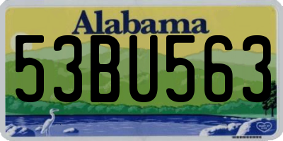 AL license plate 53BU563
